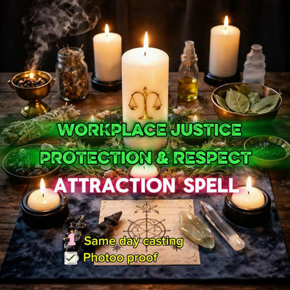 Workplace Protection Ritual | Justice Spell | Remove Negative Energy | Career Success | Respect, Confidence & Recognition